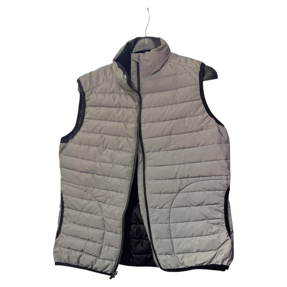 Shambhala reflective Vest Women's Large‎ Gray Puffer Quilted Lightweight